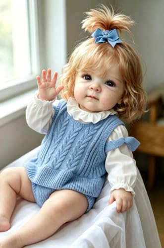 Muñeca Reborn Bebé Vinilo 45 cm Realista Niña miniatura 5