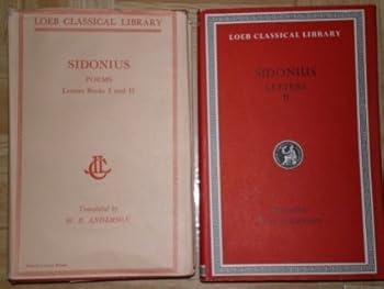 Hardcover Sidonius Poems and Letters I Book