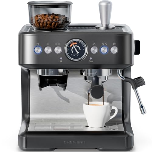 Chefman Crema Deluxe Espresso Machine with Double Boiler, Use Milk