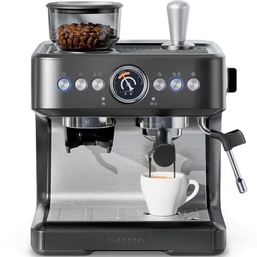 Chefman Crema Deluxe Espresso Machine with Double Boiler, Use Milk