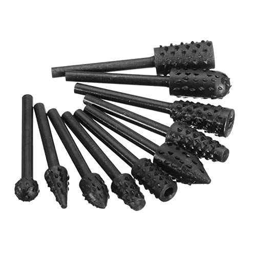 Perceuse bits rotary fichier 10pcs pour ajuster la quincaillerie bois