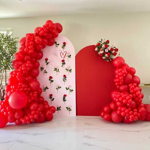Image of Red Balloons, 50 pcs 12 Inch Red Latex Party Balloons | for Wedding, Birthday , Valentine's Day, New Year, Christmas Party Decorations