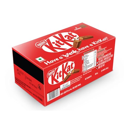 Image of KIT KAT Nestle 4 Fingers Choco Coated Wafer Bar, (21 Units X 38.5g) ,808.5g