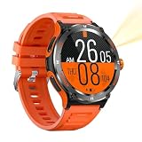 Inteligentny Zegarek dla Kobiet i Mężczyzn, Wodoodporny, 1,53-calowy Ekran Dotykowy, Sportowy Smartwatch z funkcją Odbierania połączeń Bluetooth, Zegarek z Trackerem Fitness,