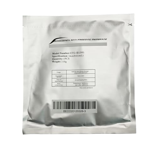 Elitzia Lot de 20 membranes antigel pour machine de congélation des graisses - Protège la peau - Professionnel - Cryolipolyse - Anti-gel - Grande taille - Sûr et confortable - ETB34 (34 x 42 cm)