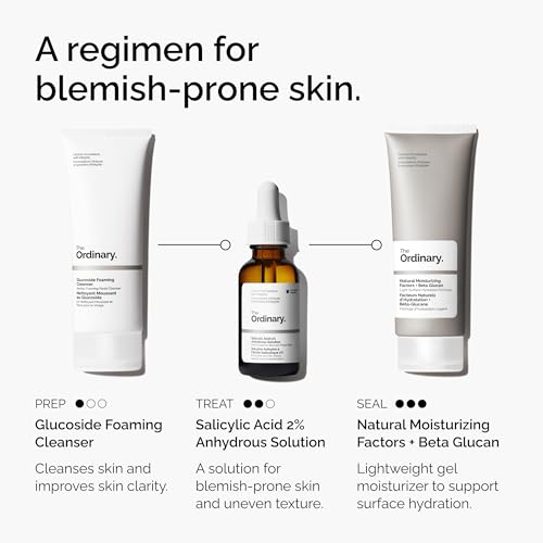 Image of The Ordinary Salicylic Acid 2% Anhydrous Solution, Gentle Exfoliating Serum for Blemish-Prone Skin and Uneven Texture