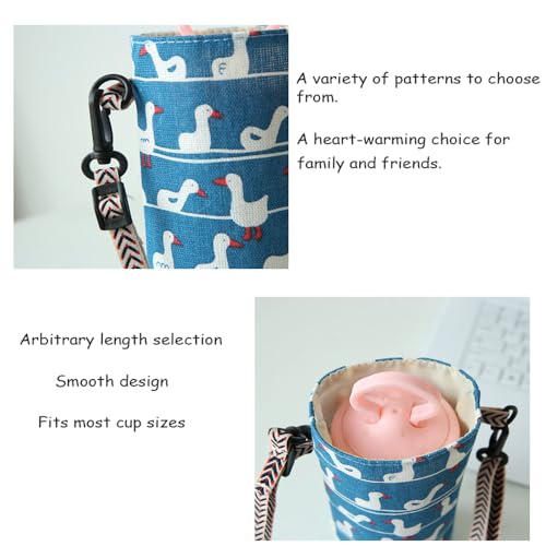 Water Bottle Holder with Strap,Portable Water Bottle Carrier Bag,Hands-Free Bottle Carrier Sling Bag Travel Essentials2