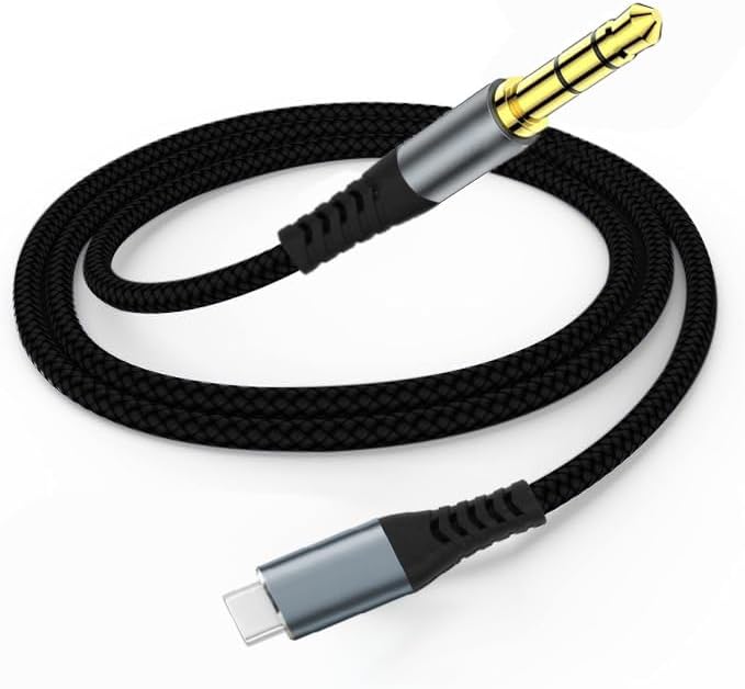 JORDINO USB C - 3.5mm AUXオーディオケーブル 9.8フィート/3m Type-C - ヘッドホンジャックアダ
