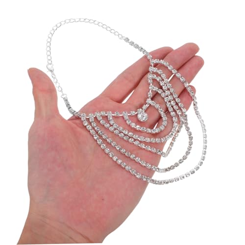 Pulseras tobilleras para mujer Healeved estilo multilayer con borlas 4