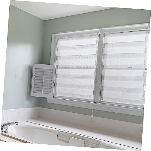 Rideau à persiennes sans perforation double couche blanc protection intimité - 8