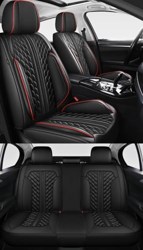 Eunncu 車 シートカバー に適し TOYOTA トヨタ シエンタ/ シエンタ170系 / C-HR 対応 アクセサリー 防水 取付簡単 ブラック×レッド