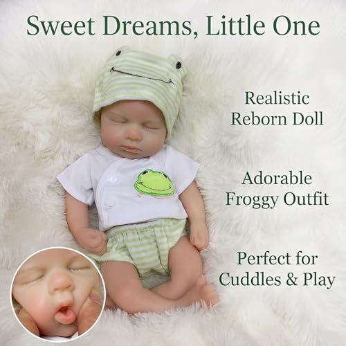 Muñeca Reborn Silicona Realista 12 Pulgadas Niño miniatura 5