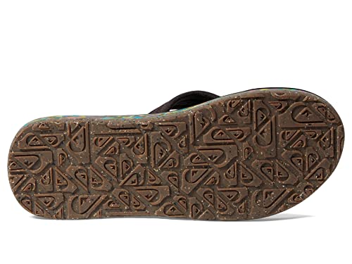 Image of Quiksilver Carver Suede Flip Flops for Men, Arch Support Athletic Mens Sandals, Thong Mens Slides