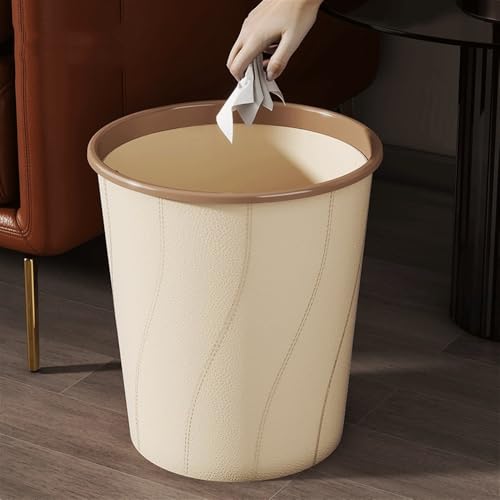Corbeille à papier ronde violette pour simplifier le jet de déchets - 3