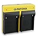 Produktbild PATONA Dual Ladegerät kompatibel mit Sony NP-F970, NP-F550, NP-F750, NP-FM30, NP-FM50, NP-FM70, NP-FM90, NP-FM500H, NP-QM51, NP-QM71, NP-QM91D Akkus