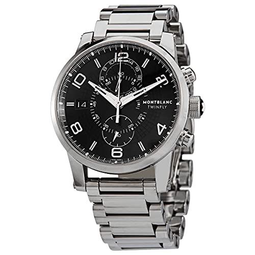 MONTBLANC Timewalker Twinfly Chronograph Automatic Black Dial Men's Watch 104286