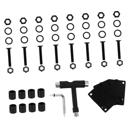 UKCOCO Accesorios para Patinete con Arandelas y Llave Multifuncional Herramienta Resistente y para Reparación y Mantenimiento de Monopatines