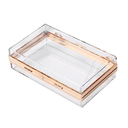Pochette en acrylique transparent de cocktail soirée au look lieu de travail