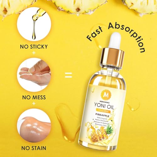 3 Pack Yoni Oil Feminine Oil for Women pH Balance - Feminine Deodorant with Pineapple Peach Strawberry Essential Oil, 1 fl oz/pc