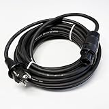 Handelskönig Anschlusskabel Balkonkraftwerk Betteri BC01 Buchse auf Schuko Stecker (IP44) 10 m Kabel AC geeignet für bestimmte Mikrowechselrichter (ältere Version von Deye, Hoymiles, Envertech etc.)