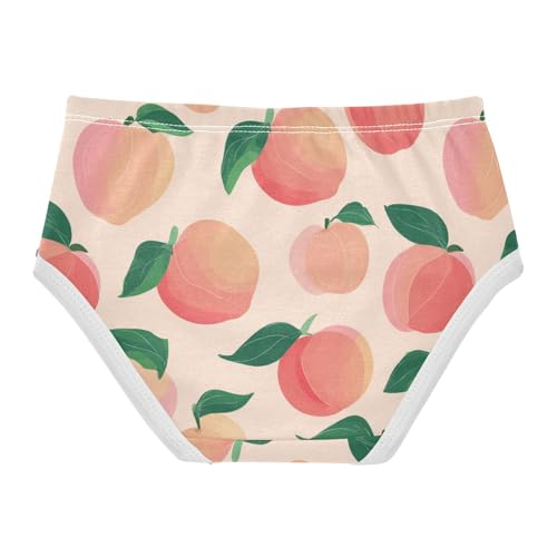 Wusikd Peachs Pink Girls' Underwear Cotton Girls Briefs Soft Toddler Underwear 2T2