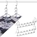 KIMIANDY 4 Pack Closet Magic Space Saving Hangers Organization, Wardrobe Space Saver Hanger oragnizer, Multi Hanger for Clothes