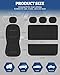 Sino Salected Waterproof Car Seat Covers, Car Seat Covers Full Set, Black Seat Covers for Cars, Airbag Compatible, Universal Fit Most Car, Sedan, Part Truck & SUV(Black)