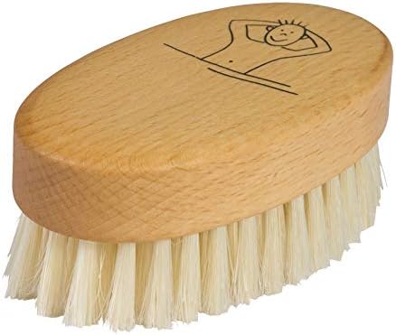 Escova infantil para banho com cerdas naturais de porco e cabo de faia encerada Redecker, 9,53 cm