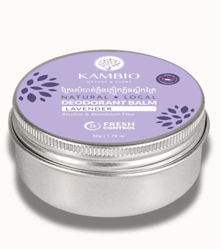 KAMBIO Deodorant Cream 12 Hr Odor Protection - French Lavender