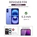 Ifaeveus 2 Pack Privacy Screen Protector for iPhone 16 Tempered Glass 6.1inch Private Saver Anti-Spy Anti-Blue Light Eye Protection Anti-Scratch Full Coverage
