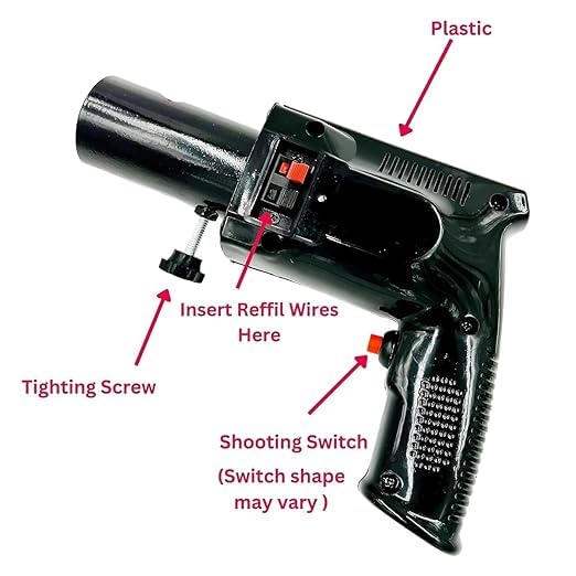 Image of Handheld Sparkler Pyro Gun, Plastic Cold Pyro Gun For Private Parties, Functions Pubs Events All Kind Of Celebrations (Pyro Gun, Battey & Pyro Not Included), Black