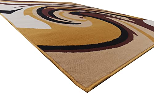 Image of Home Decore Acrylic Carpet for Your Living Room & Drawing Room Aywhere in Your Home (150x210 Yellow Colour)- 5x7 Feet
