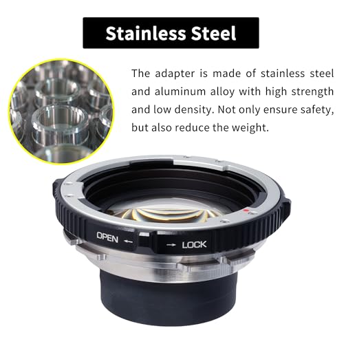 Ficha técnica XPIMAGE Adaptador reductor focal óptico Speedbooster 0.8X compatible con lente Mamiya 645 para cámaras de cine ARRI LPL Mount - Fernando Cortés