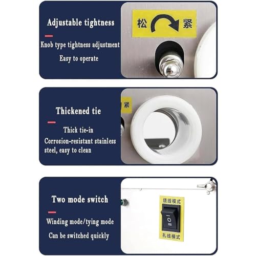 Máquina automática para atar salchichas acero inox miniatura 4