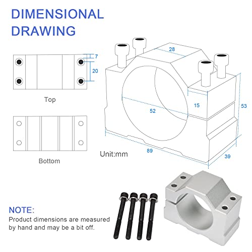 Daedalus CNC Spindle Motor Kit, 500w, ER16, Brushed - Image 4