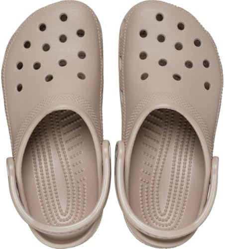 Crocs Unisex-Adult Classic Clog, Clogs for Women and Men, Taupe, 10 Women/8 Men
