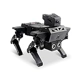 XiaoR GEEK バイオニック ロボット 犬キット UNO R3 グラフィカル プログラミング モジュール、超音波赤外線障害物回避、LED ライト、12 DOF 金属製機械ペット、ティーン向け ESP32 教育プロジェクト(Expansion Kit)