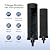 2.25 Gallons NSF Certified AISI 304 Stainless Steel Gravity Water Filter System with 2 Carbon (Black) Filter Elements, 2 POSTreat Steel Fluoride Removal Elements, Free Water Spigot & Teak Wood Stand