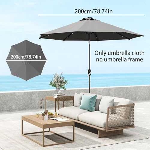 Housse de rechange pour parasol imperméable bâche polyester UV 50+ - 6