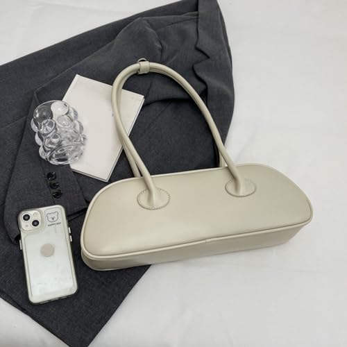 Womens Shoulder Bag Soft PU Leather Handbags Simple Bag French Armpit Bag Shopping Dating Bag for Daily3