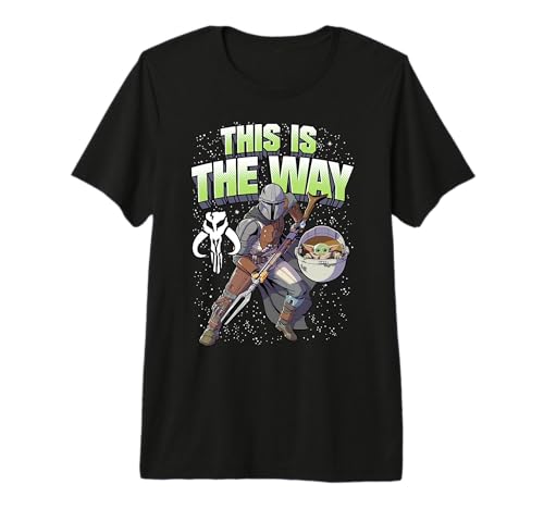 T-shirt The Mandalorian Star Wars premium avec impression haute fidélité