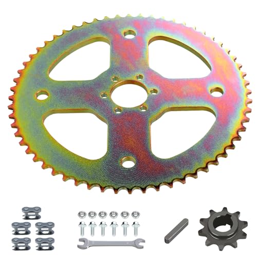 Image of High Torque 60T Sprocket #40 41 420 Chain 37mm Bore Compatible with Coleman CT100U CC100X Baja Doodle Bug DB30 Motovox MBX10 Mini Bike RB100 Monster Mega Moto MMB80 MMB105 Predator 212cc Parts