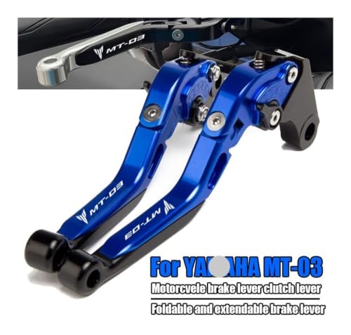 Manetas de embrague CNC ajustables evitan roturas en caídas para moto Yamaha MT-03 2015 3