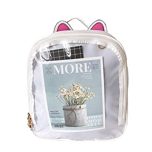 Sac à dos de plage pour l'été à fenêtres transparentes et décoration DIY fille
