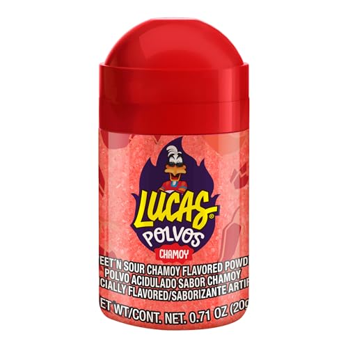 Lucas Powder Chamoy Flavored Candy, 0.71oz - 10 Pieces Pack for Treats, Fruit, Parties, Authentic Mexican Candy, Sweet, Sour & Spicy Chamoy Powder - image 3