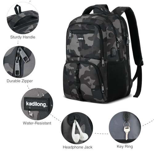 Image of Laptop Backpack for Men,School Bookbag for Boys Teenager Student High School College Mochila Escolares Ninos Mochilas Hombres