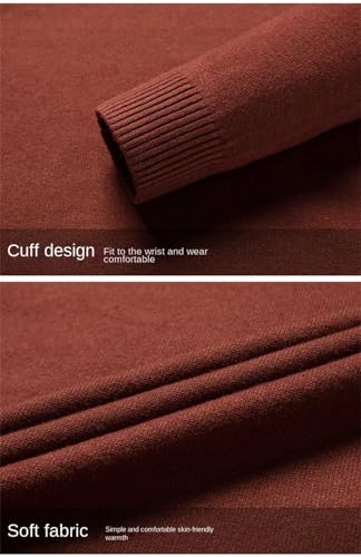 Men's Winter Thermal Turtleneck Elastic Cold-Resistant Solid Color Sweater2