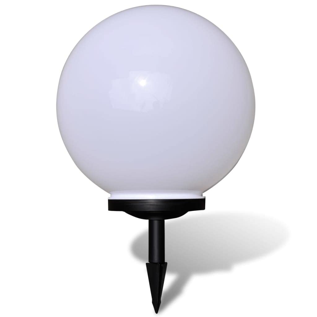 vidaXL Wegeleuchte LED 40cm mit Erdspieß Solarkugel Garten Kugelleuchte Solarleuchte Gartenleuchte Solar Gartenlampe Kugellampe Wegbeleuchtung