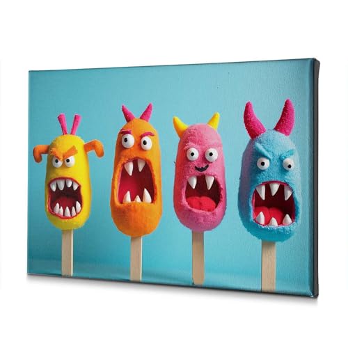 Toile de Pâques monstre sucettes glacées pour décorer le salon et la chambre