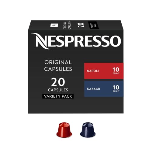 Nespresso Original, Intense Variety Pack, Dark Roast, 20-Count Pods